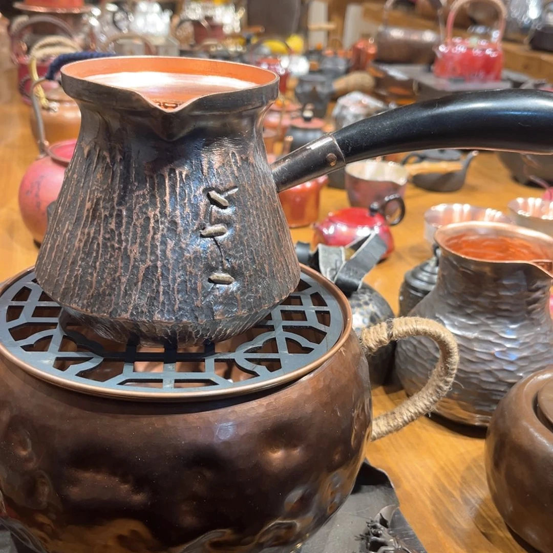 800马蹄罐牛角木把手