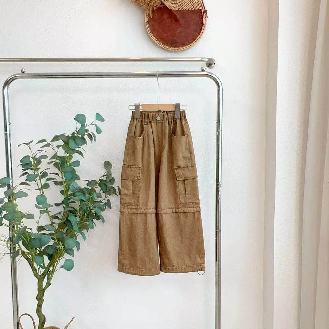 2127锁卡其牛仔长裤