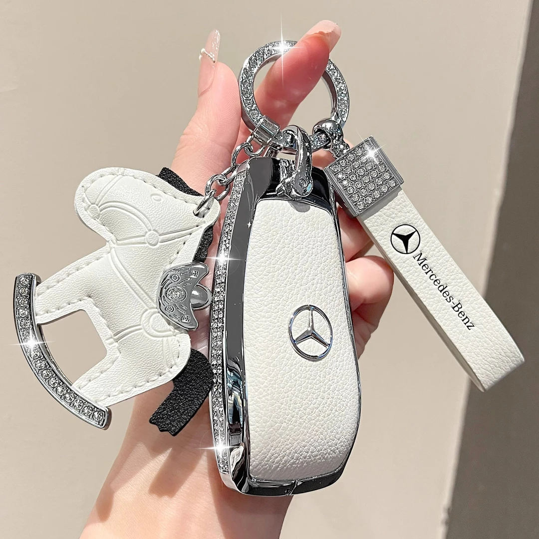 奔驰e300l钥匙套c260l/a200/gle350/glb220/glc260扣gla真皮壳cls