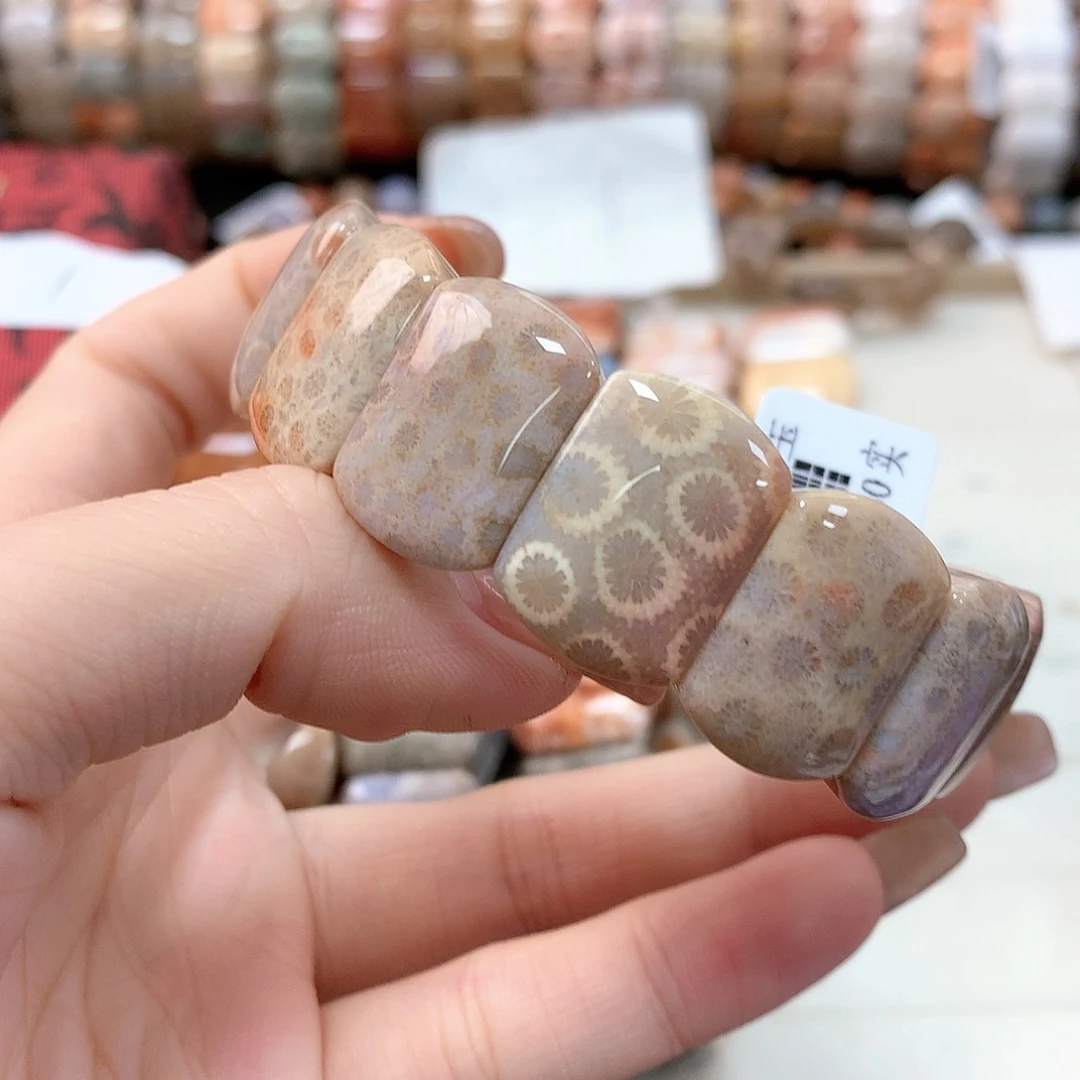 硅化珊瑚（珊瑚玉）手链未镶嵌鱼*?670