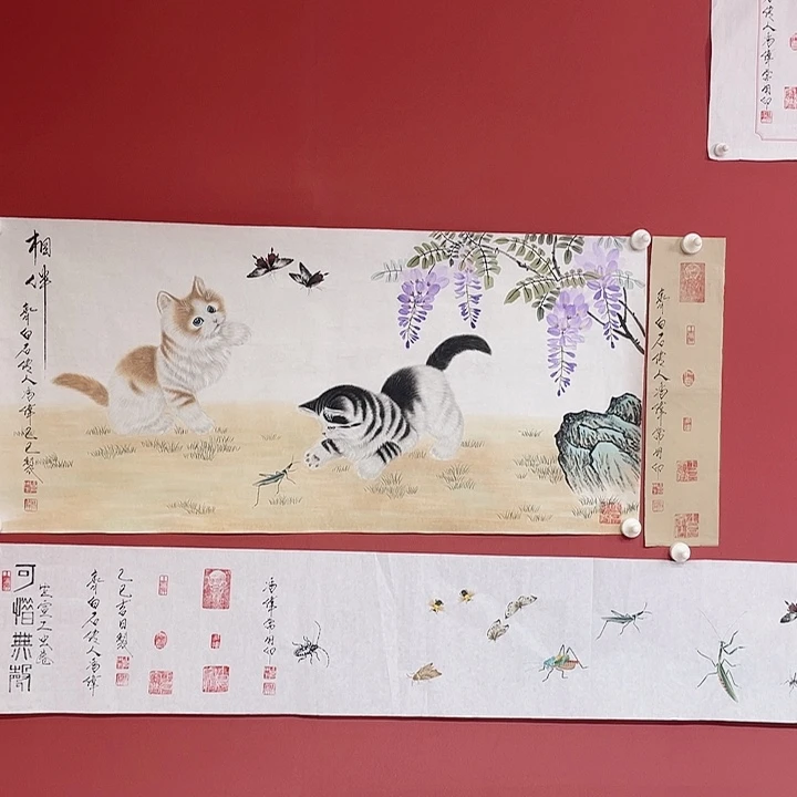 和***财国画冯老师手绘作品