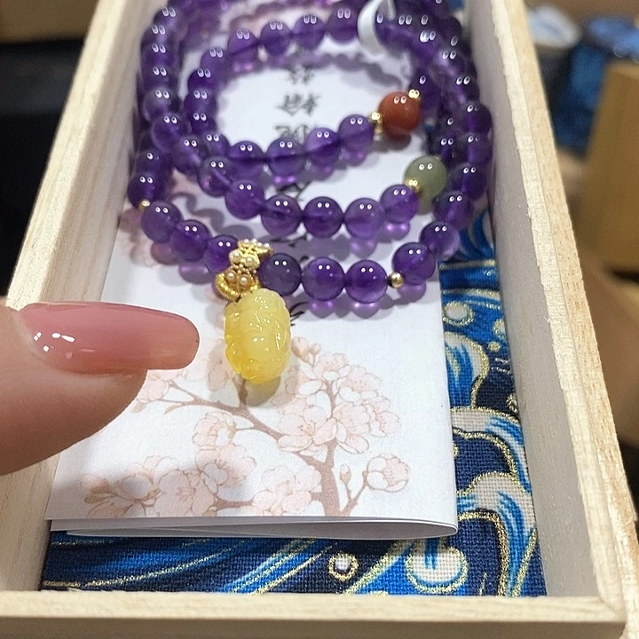 石英石非金属亮*手串