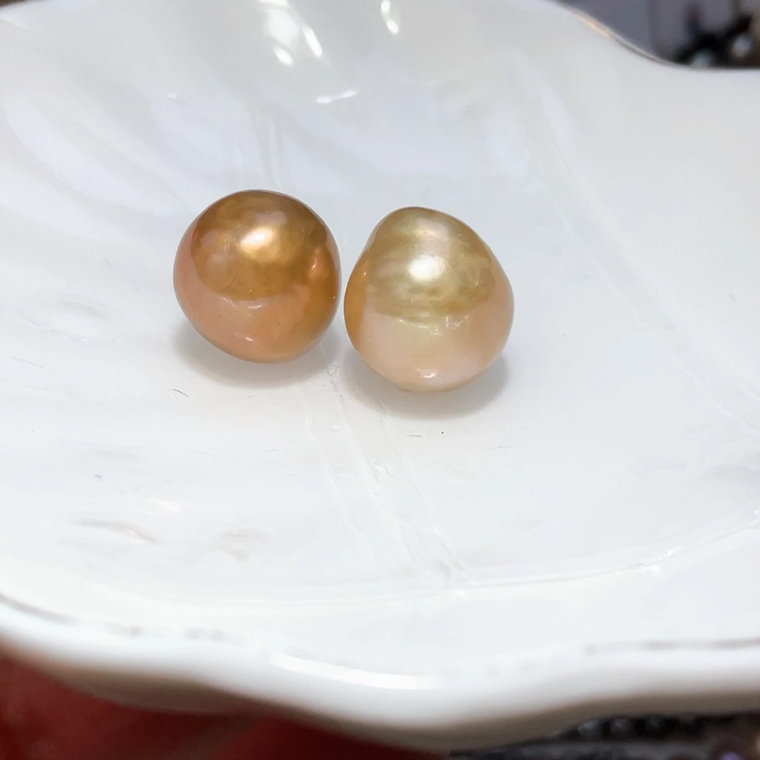 淡水珍珠耳饰银S925镶嵌