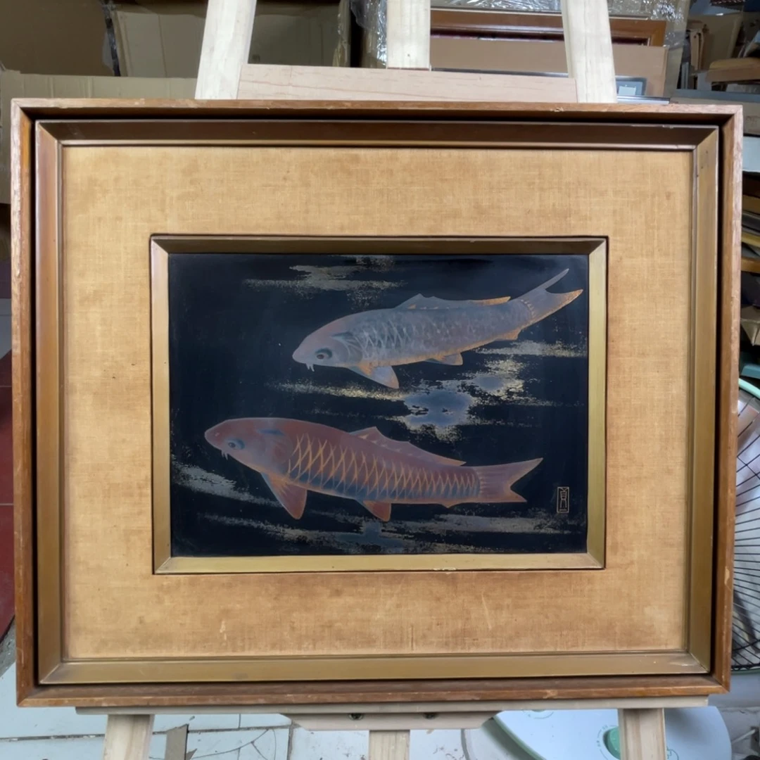 中古框画不退不换有磕碰瑕疵