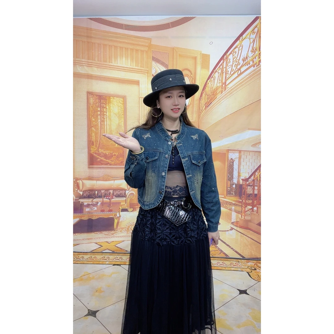 1903秋新款牛仔外套女韩版宽松休闲外搭上衣时尚复古短款上衣