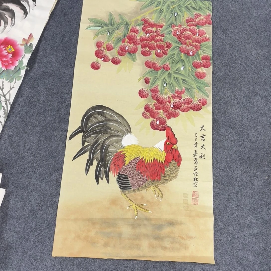 国画100×50精工手绘画画画