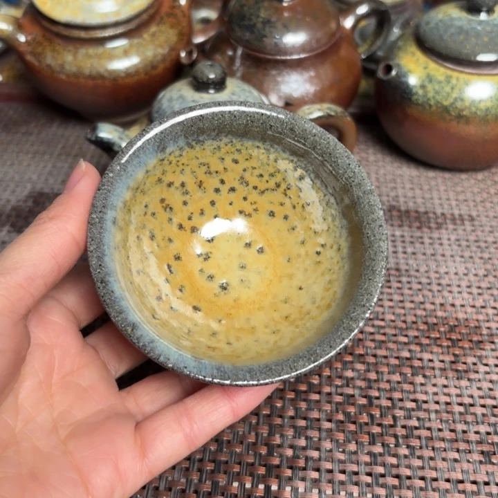茶杯紫砂老斗笠杯100 C