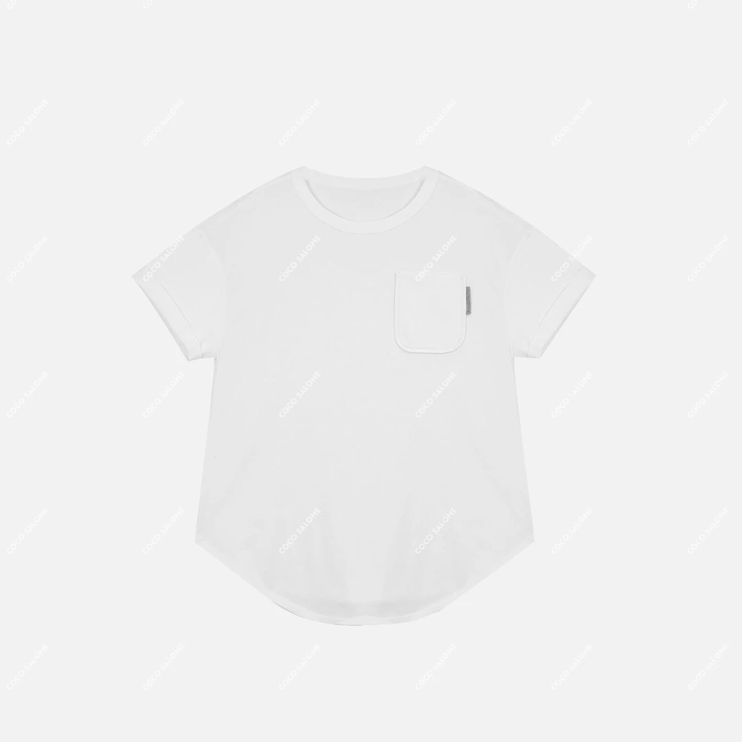 安安推荐【南柚】100%棉2024龙年新款休闲时尚轻奢短袖T恤WCS-210