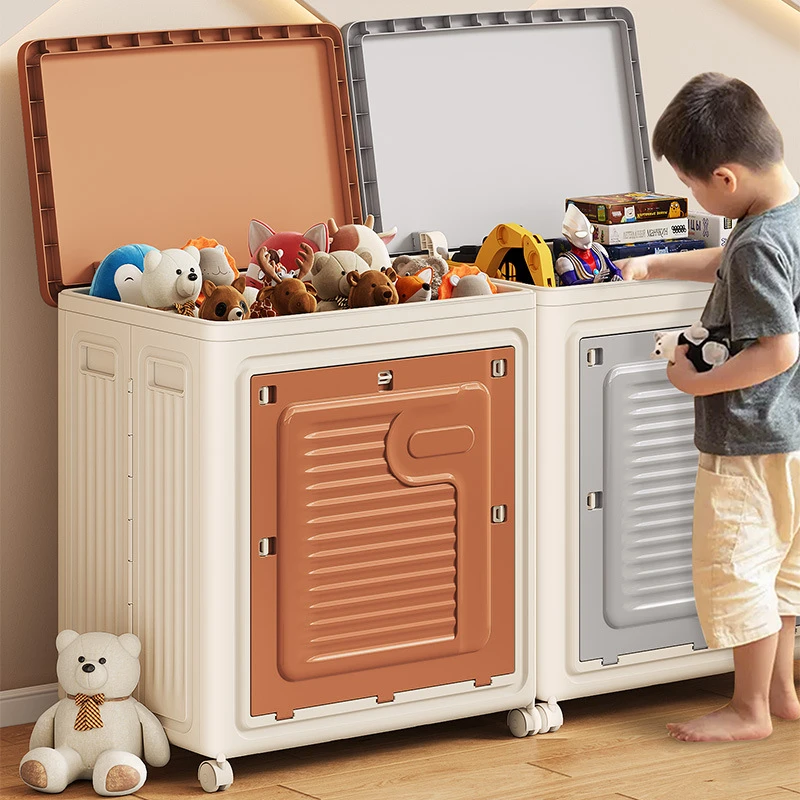 衣服收纳箱整理箱家用大容量衣服杯子收纳储物柜翻盖翻盖式收纳箱