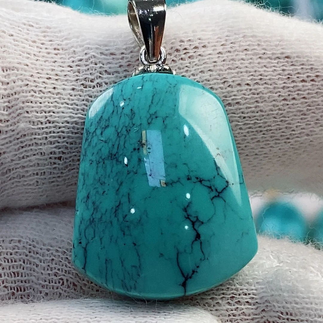 绿松石配饰银S925镶嵌