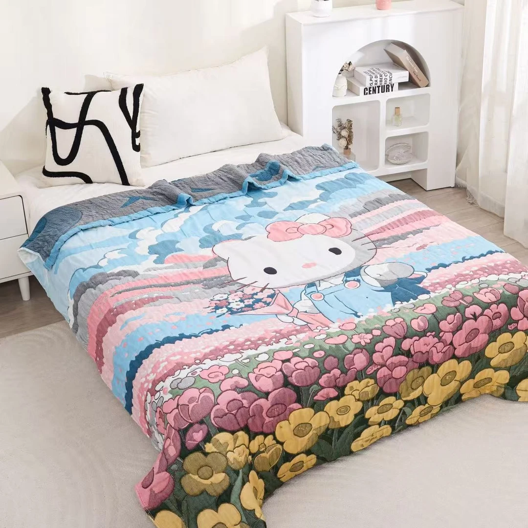 花海KT猫(泡芙被）1.5*2.0四季通用透气性好