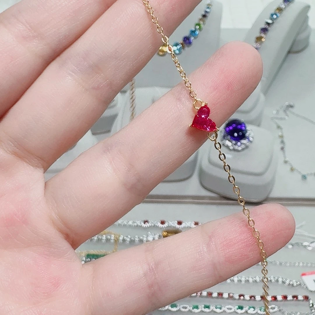 925银合成碳硅石手链