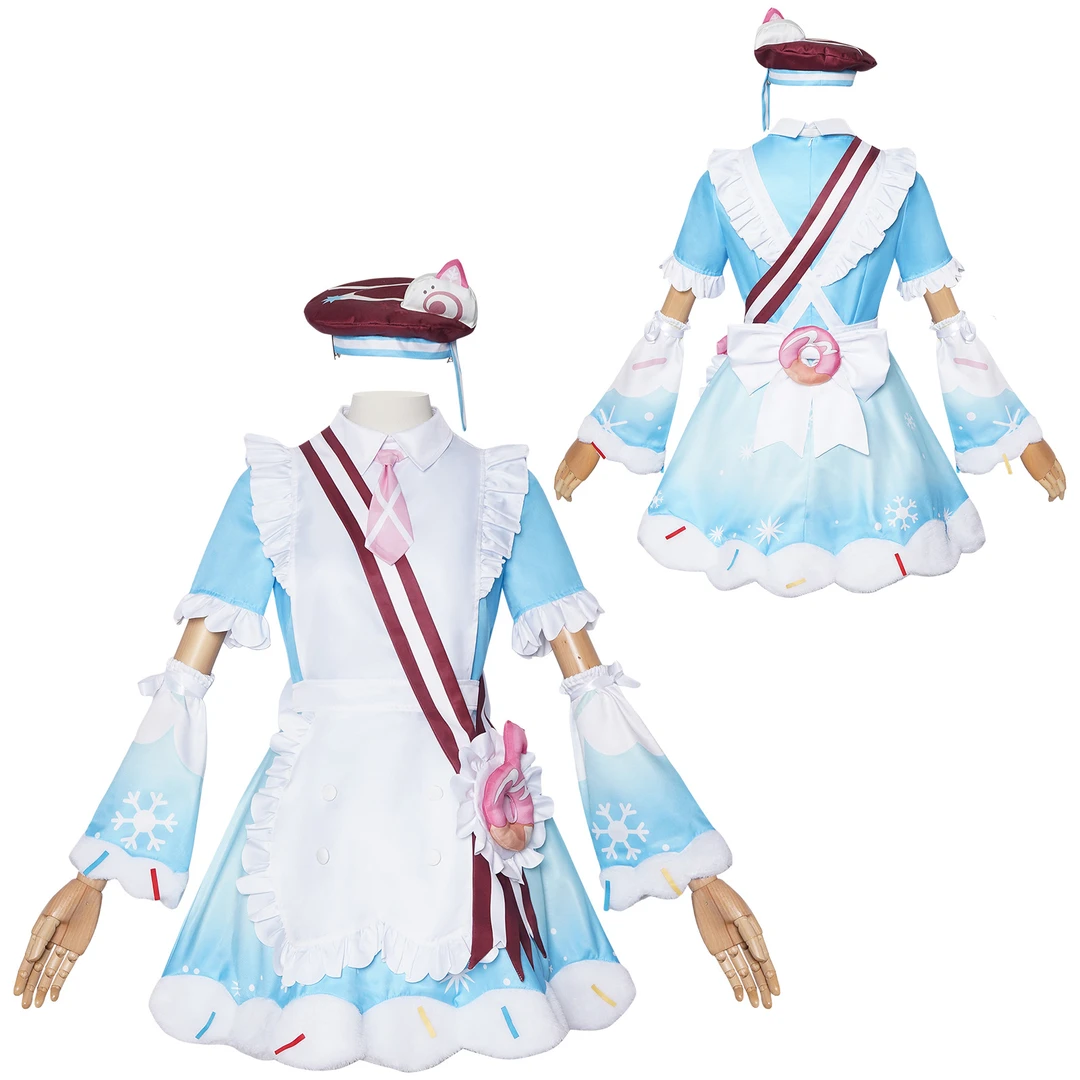 初音未来cos服2026冬季雪初音cosplay服装女仆裙二次元角色扮演服