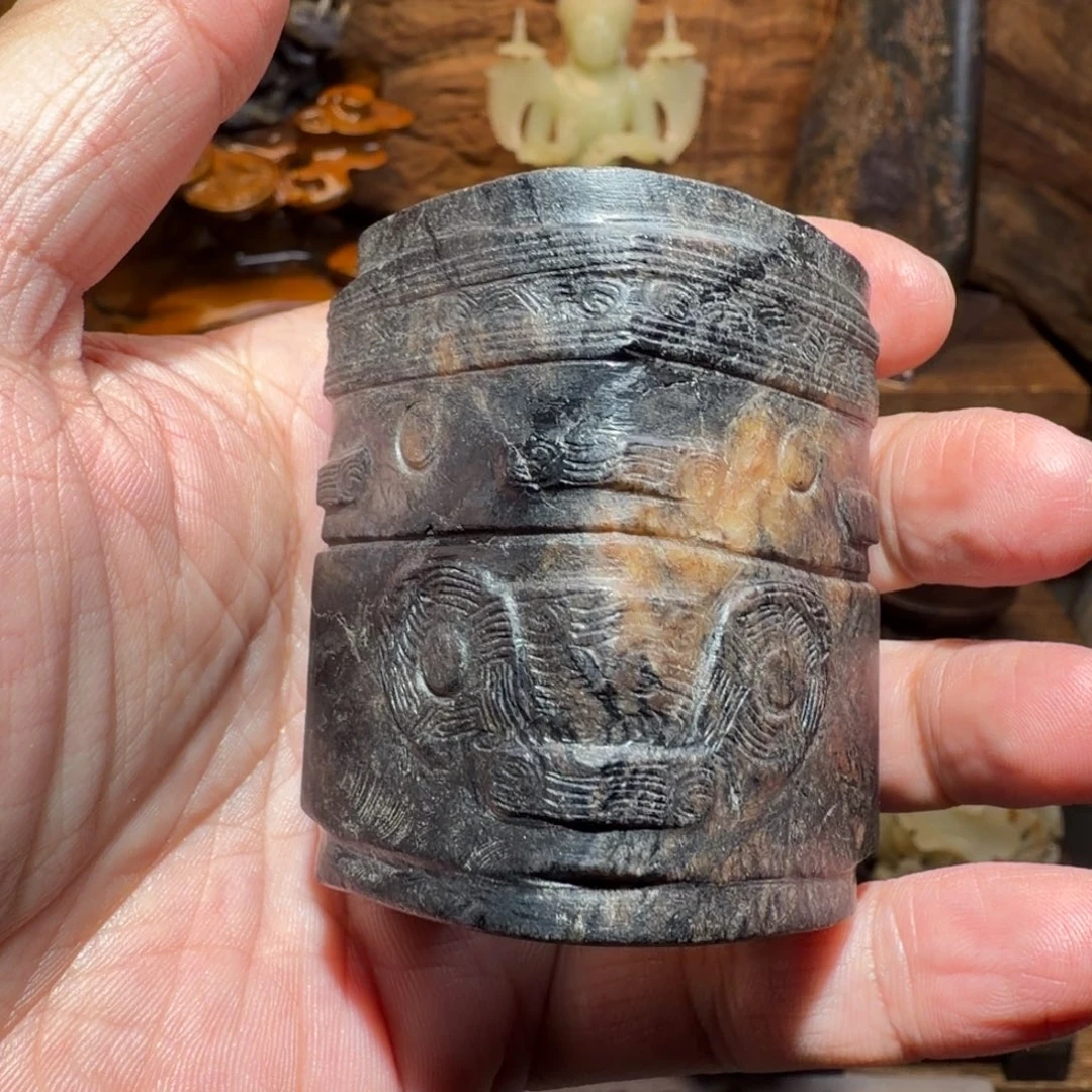 用***3和田玉未镶嵌挂件