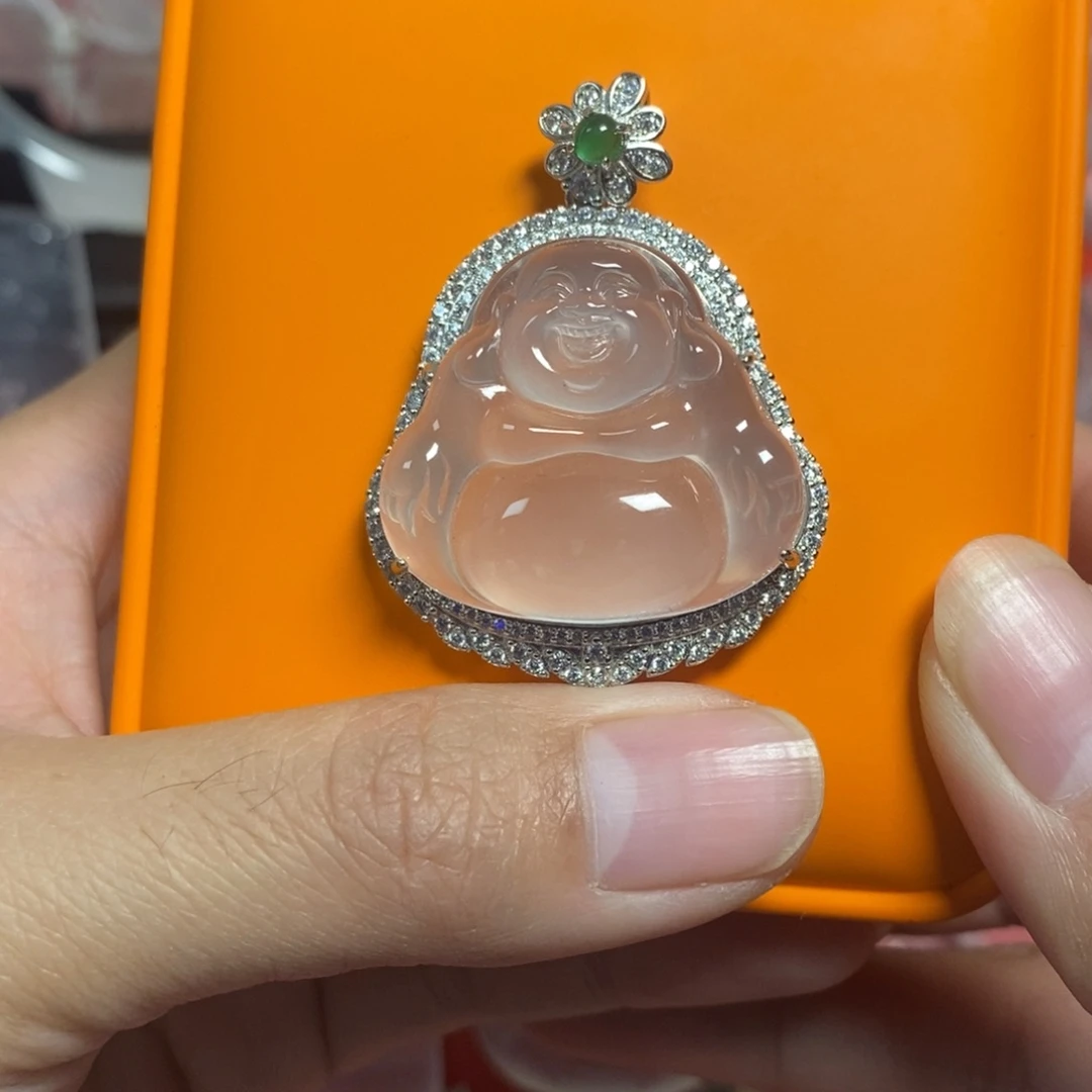 石英质玉银S925镶嵌颈饰