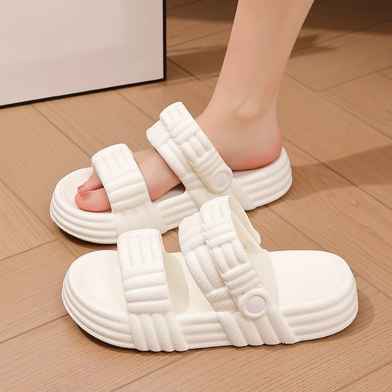 向伦家居凉拖鞋女士2025新款爆款夏季厚底外穿防滑耐磨踩屎感拖鞋