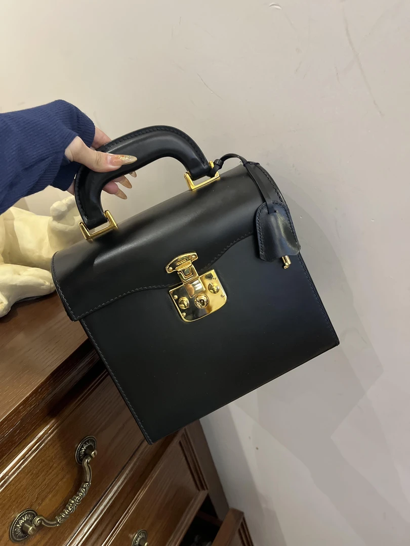 95新 GUCCI/古驰 大吉中古3/Gucci古驰盒子手提包