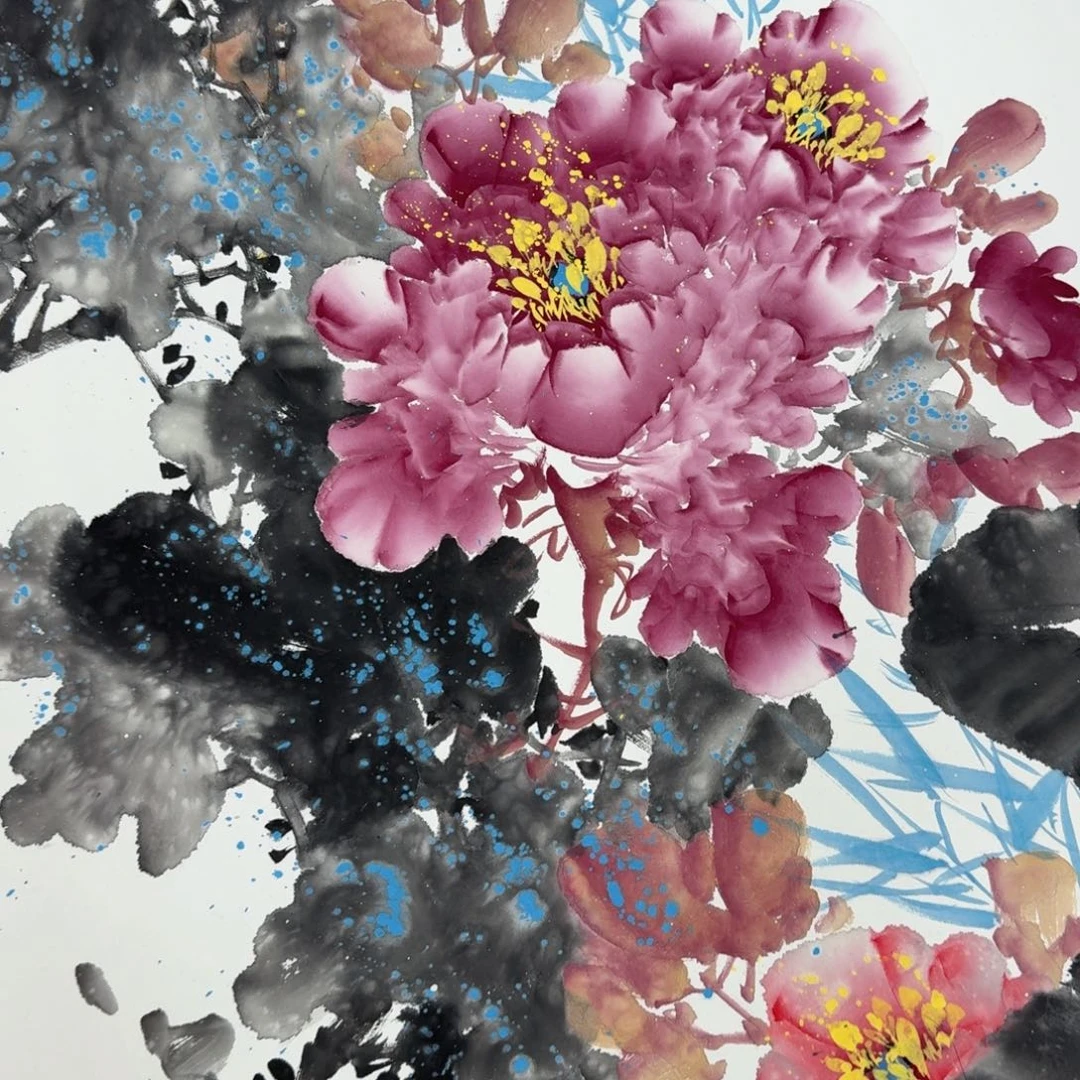 国画国画纯手绘山水花鸟