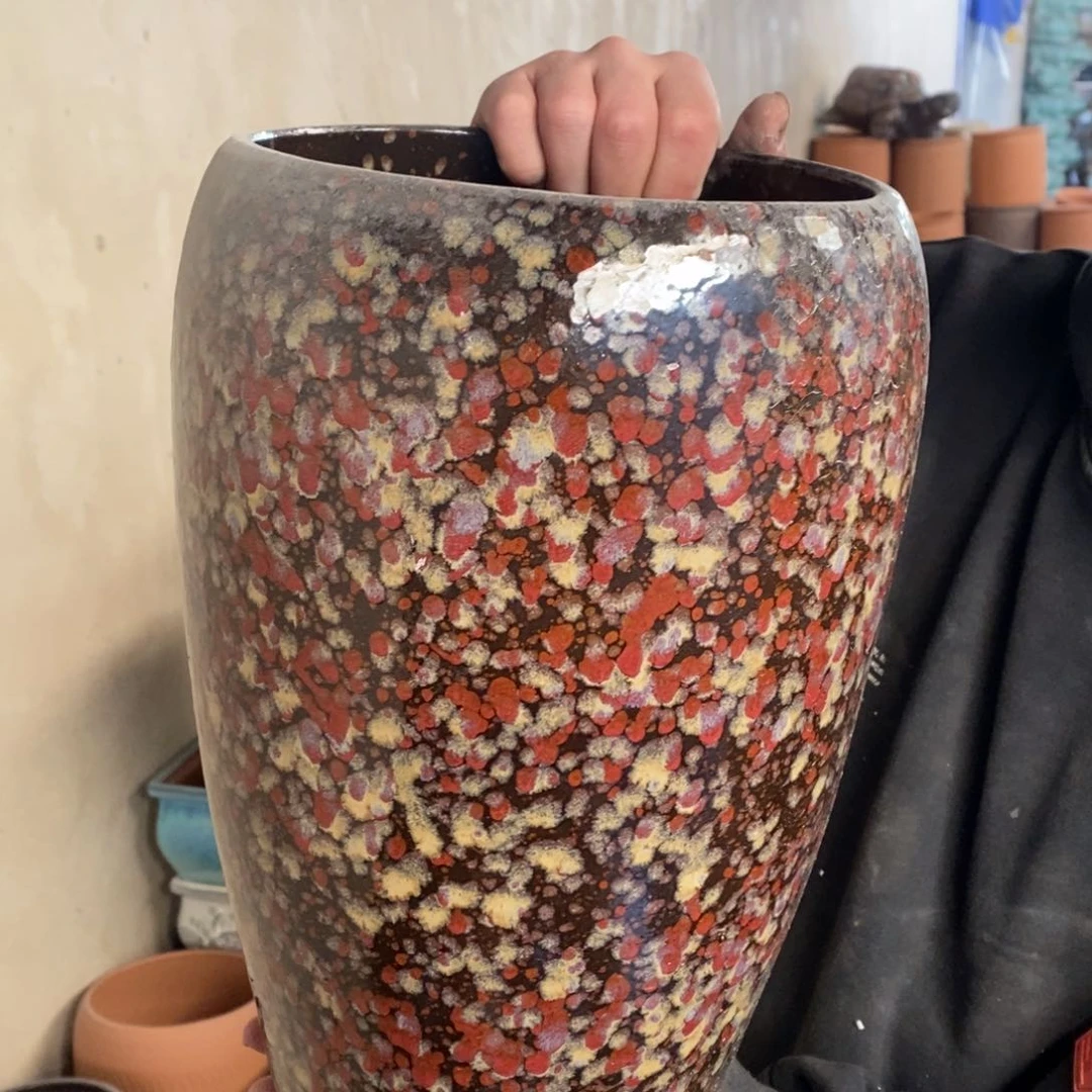 紫砂花盆瑕疵19/33；bjtfgv