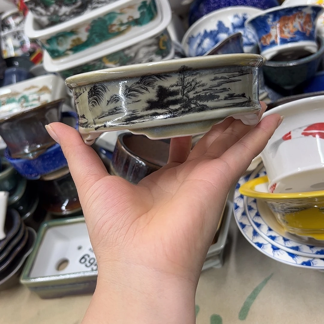 花盆紫砂524号瑕疵13/10/4cm窑变