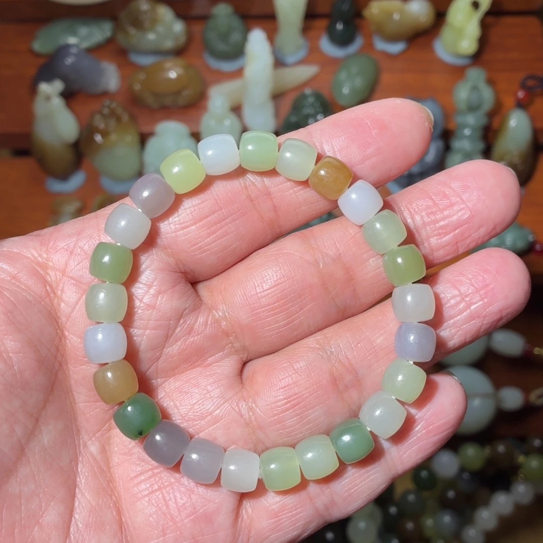 和田玉未镶嵌手串