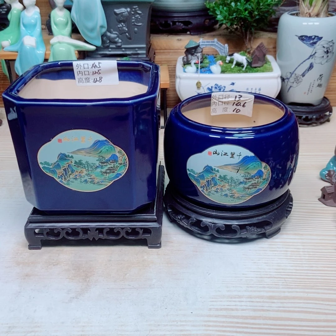 瓷片陶瓷花盆陶瓷艺术