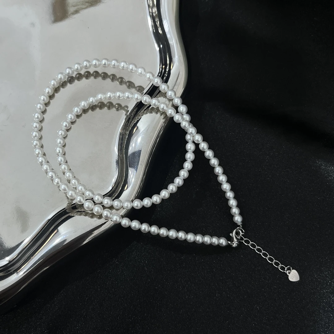 【漠叔】淡水珍珠3-4mm小米珠项链Baby珠极光珍珠链RY8151亏米福利