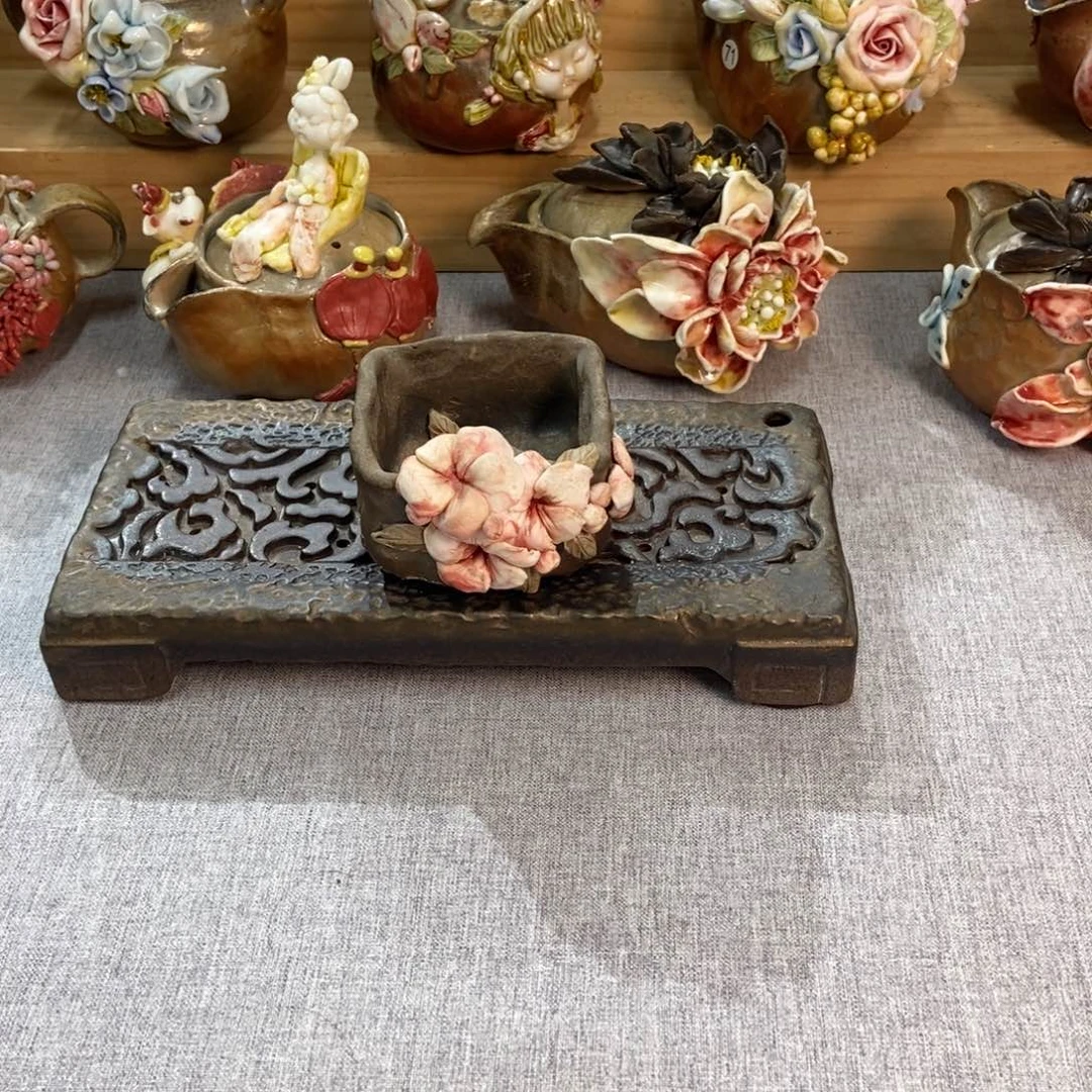 纯手工纯柴烧精品茶具