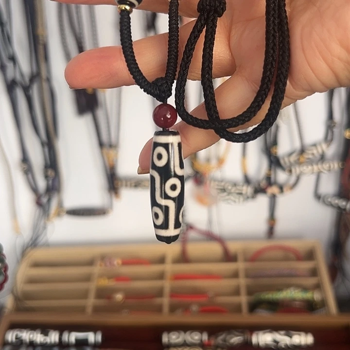 天珠项链手工编织