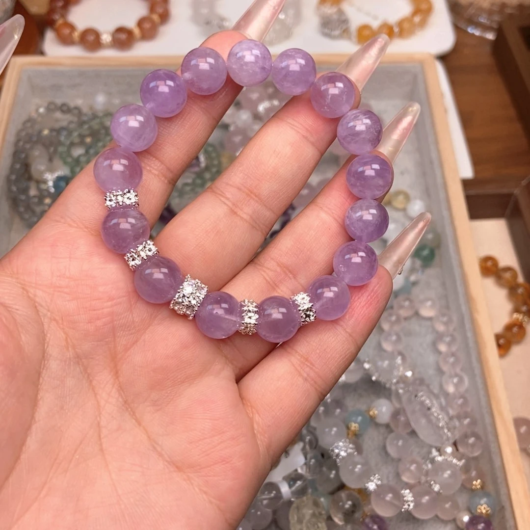 水晶手链未镶嵌薰衣草紫水晶