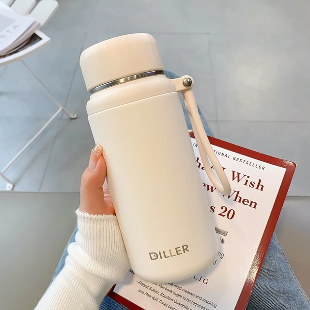 简约保温杯女生高颜值大容量保冷杯子女新款2025水杯男士316茶杯