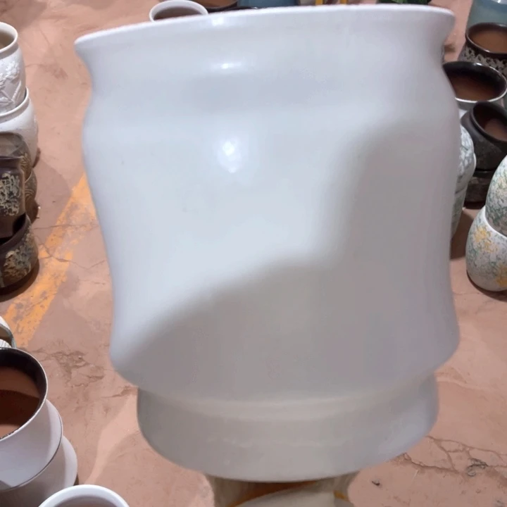 紫砂花盆口径20高度21一只小瑕疵