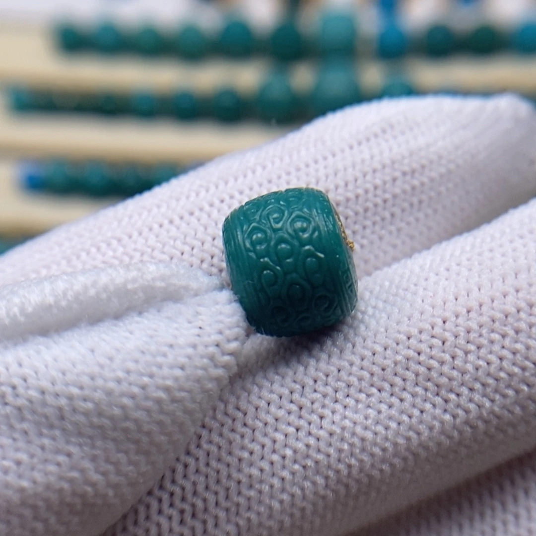 绿松石未镶嵌珠宝奇石祥云老型12mm