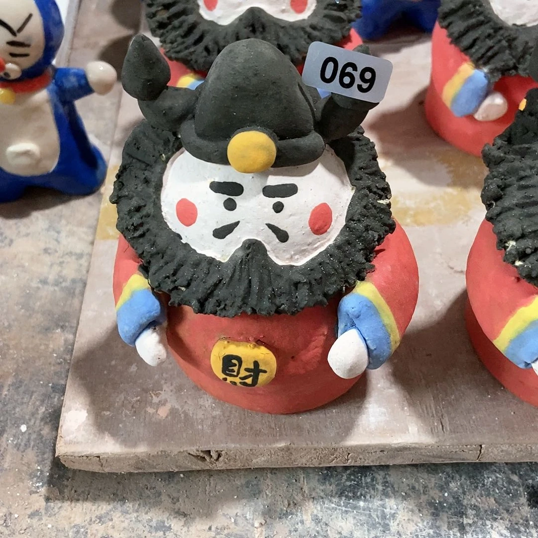 摆件直播间手工抽象陶瓷摆件069