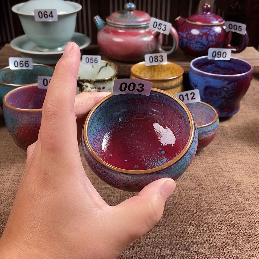 江***湖瓷片钧瓷茶壶茶具