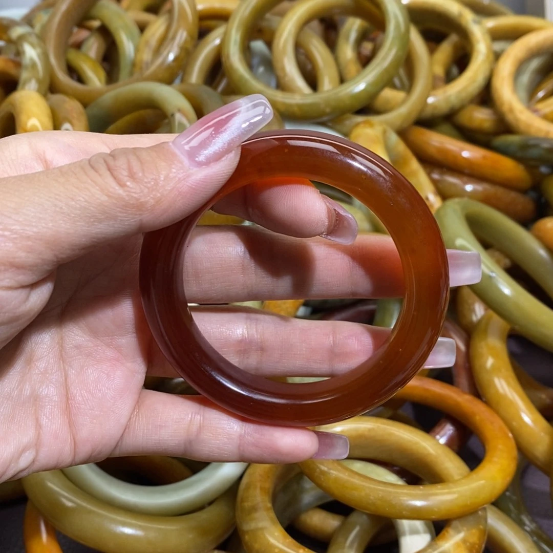 未镶嵌蛇纹石玉手镯