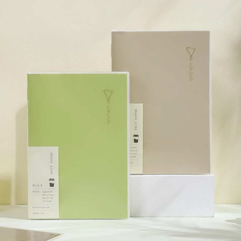 【学院系列】inrik英瑞克A5/B5咖啡高透胶套本81.4g80张