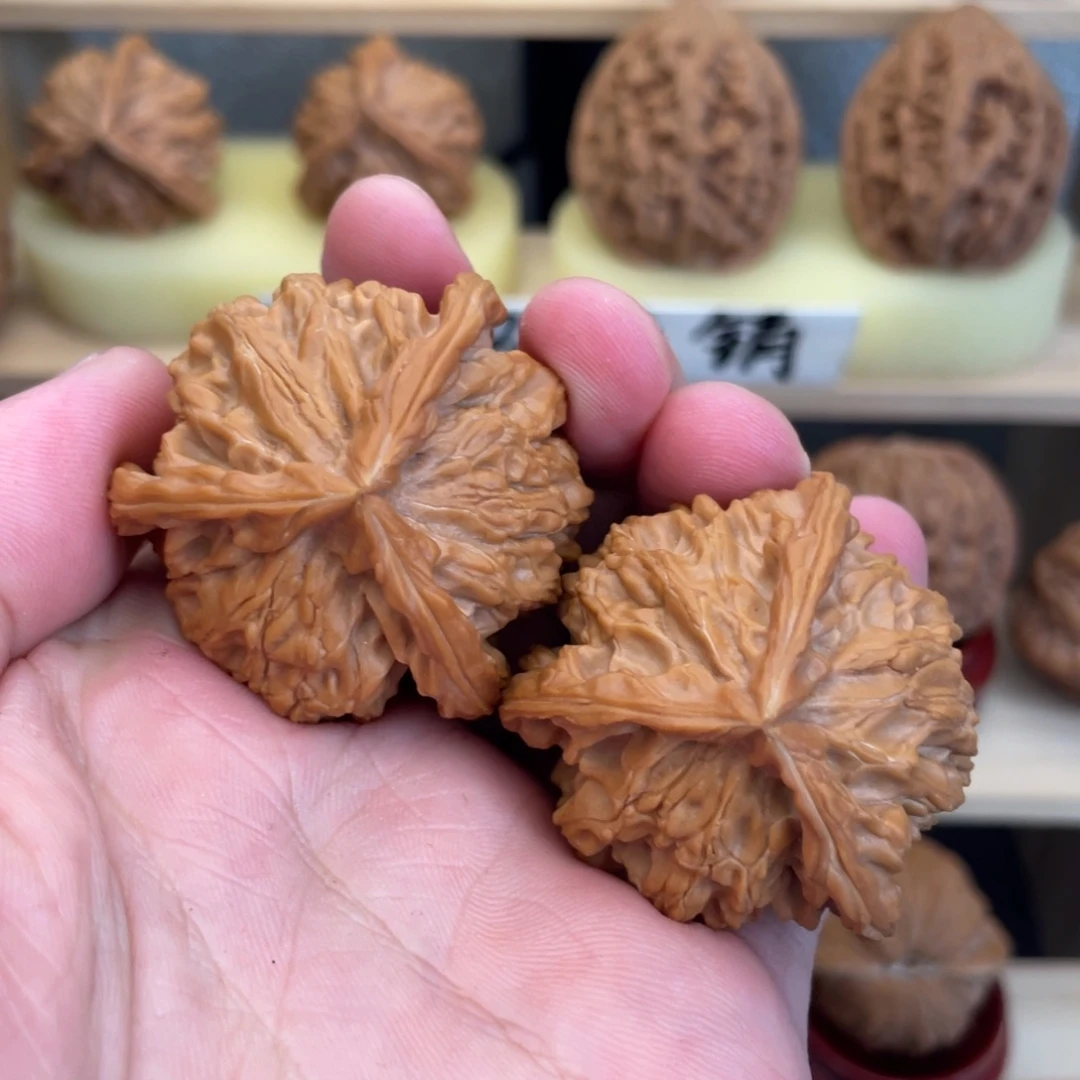 吊坠文玩核桃三棱40全品无修