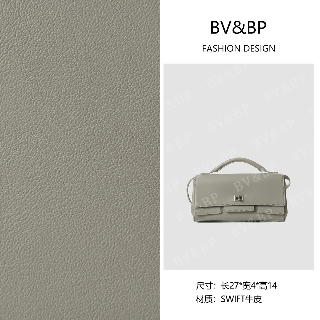 BV&BP· 原创设计 真皮高定单肩斜跨包  BV250340-玛瑙灰