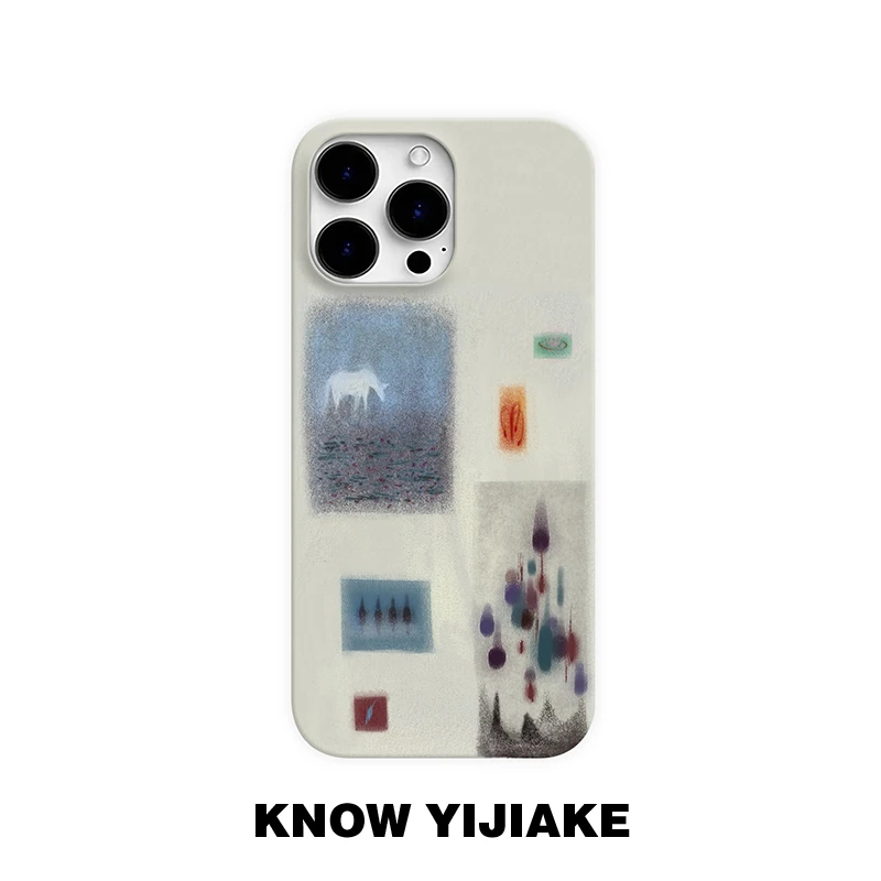 模糊记忆适用苹果16pro手机壳15promax小众14p/13ins12p创意16e11