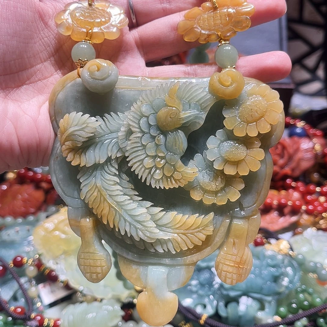 未镶嵌岫玉毛衣链