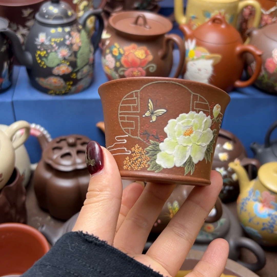 紫砂茶杯紫砂主人杯120cc