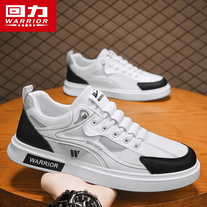 回力男鞋冬季2025新款透气网面运动休闲板鞋男士软底上班工作潮鞋