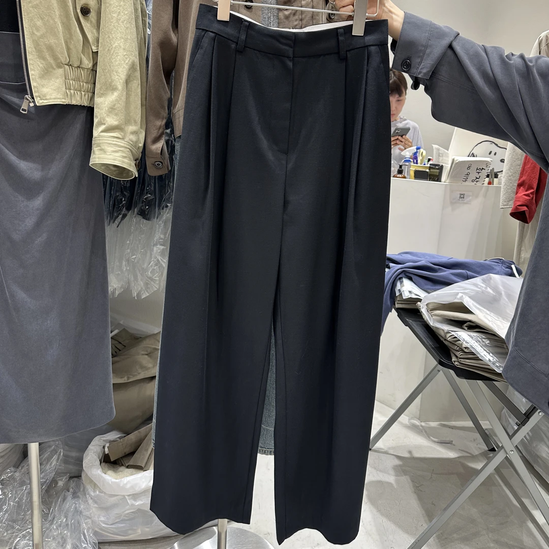 高腰宽松直筒休闲百搭西装裤FR