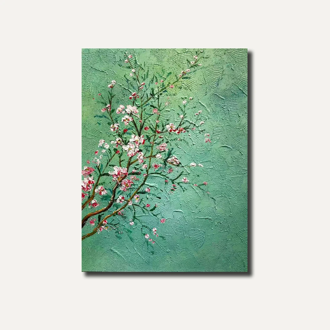 【60*80】风红玫瑰手绘立体肌理花卉油画艺术装饰画适合玄关客厅