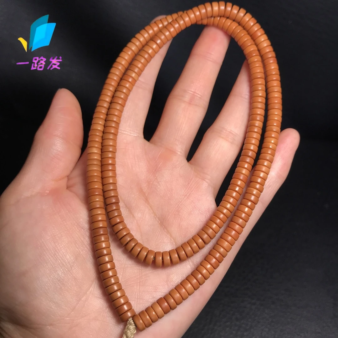 橄榄核长串挂脖精品6*2.5mm直切药片项链毛衣链男女文玩一串220颗