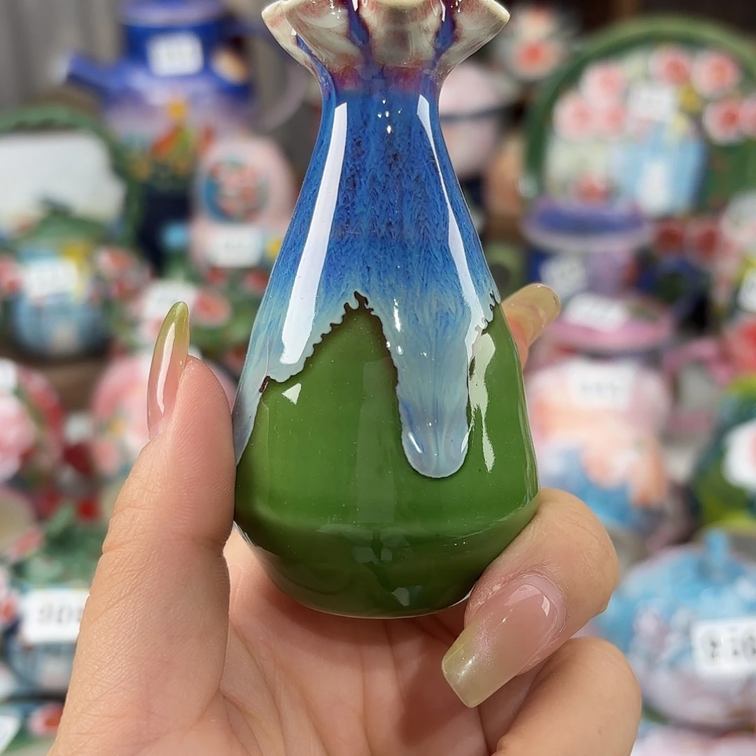 景德镇手绘高温釉下彩陶瓷茶具