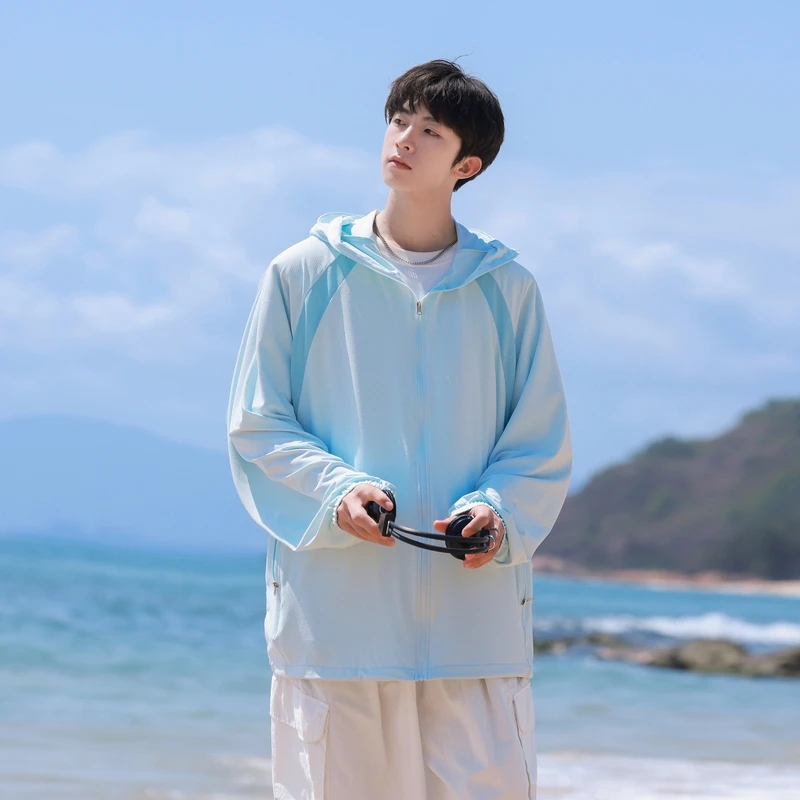 防晒衣男女同款2025夏季新款青少年连帽UPF50+休闲速干透气外套