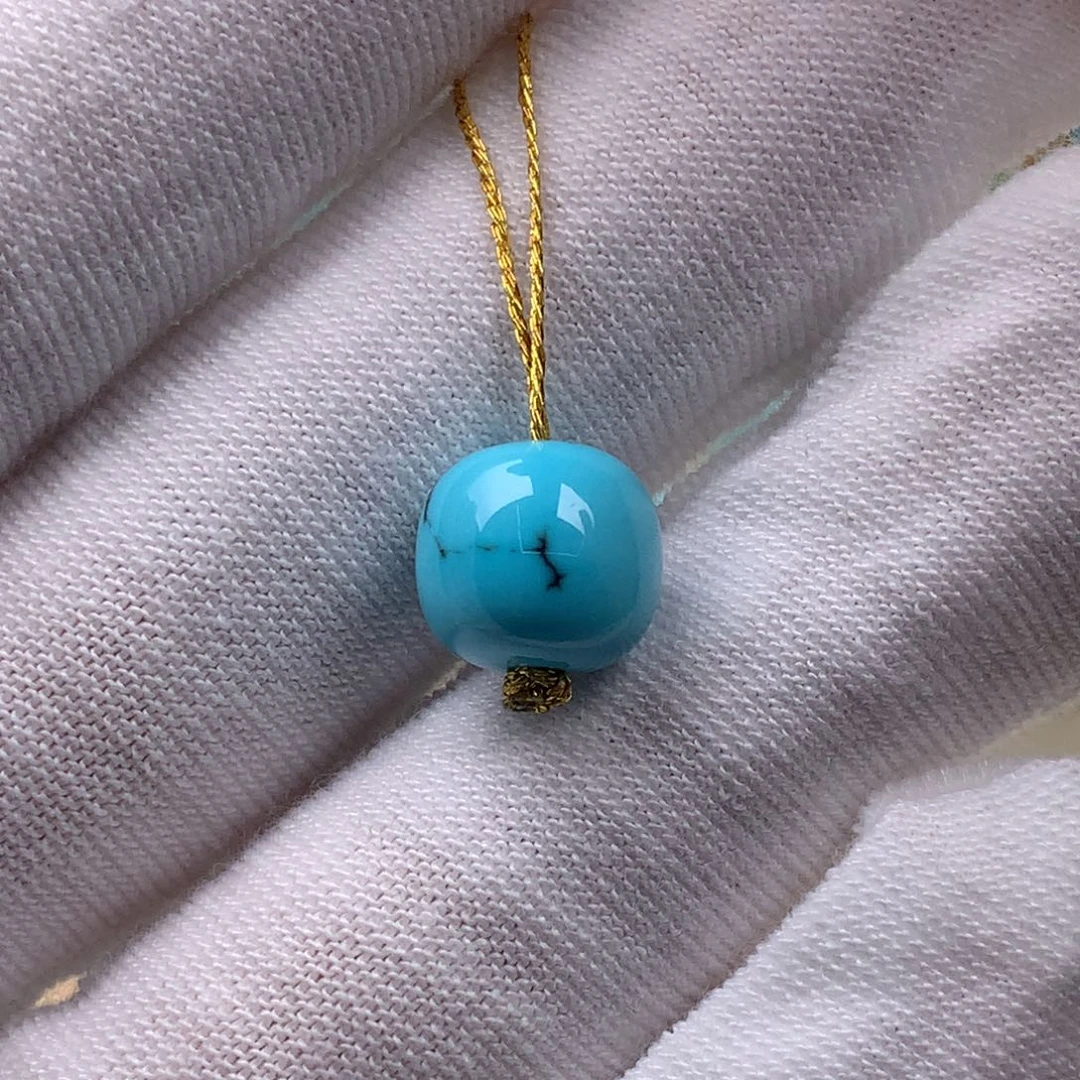 绿松石未镶嵌珠宝奇石直径9.9mm