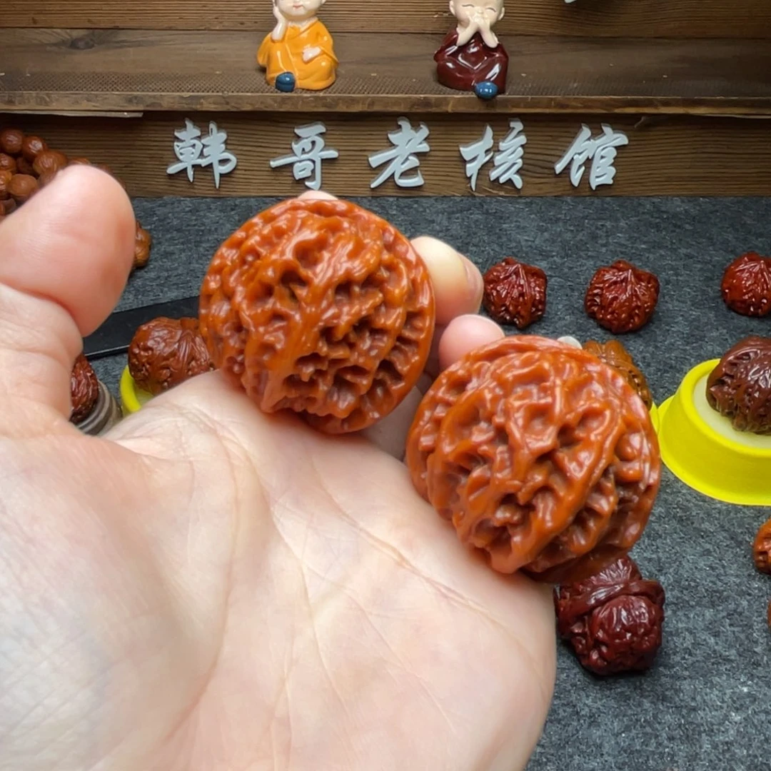 文玩核桃吊坠文玩核桃 手把件 苹果圆 40